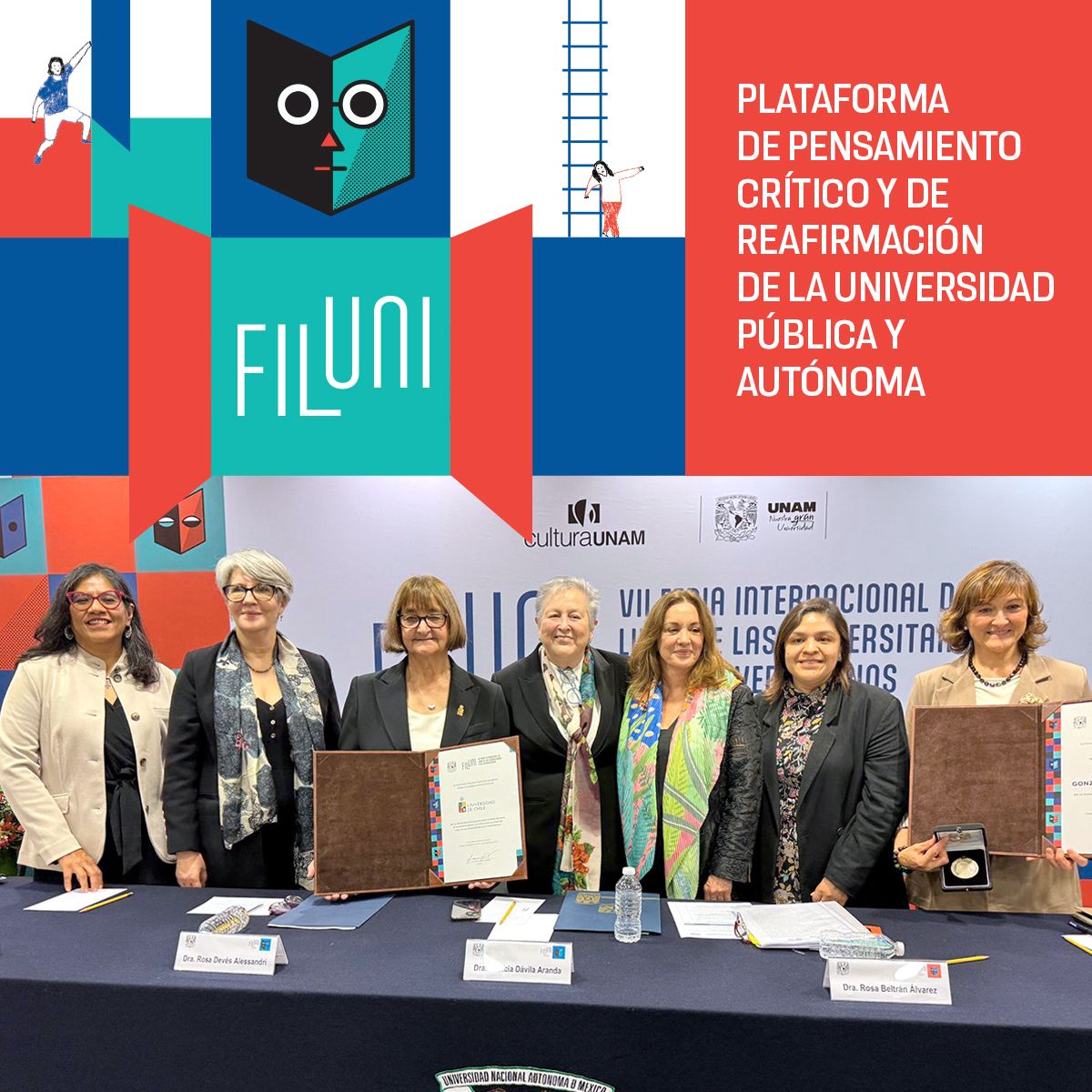 La #FILUNI es una plataforma de pensamiento crítico, construcción de comunidad y reafirmación del papel de la educación superior pública y autónoma como motor del progreso: Patricia Dávila Aranda, secretaria general de la UNAM, durante la inauguración de la Feria Internacional