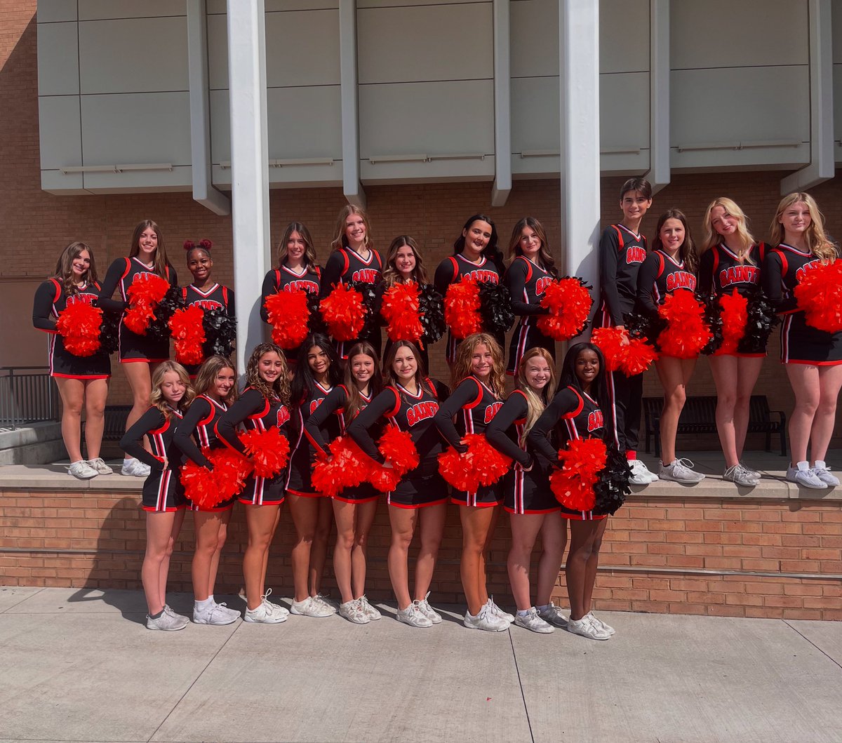 Presenting Churchville- Chili Game Day Varsity Cheer 2025! 🧡🖤