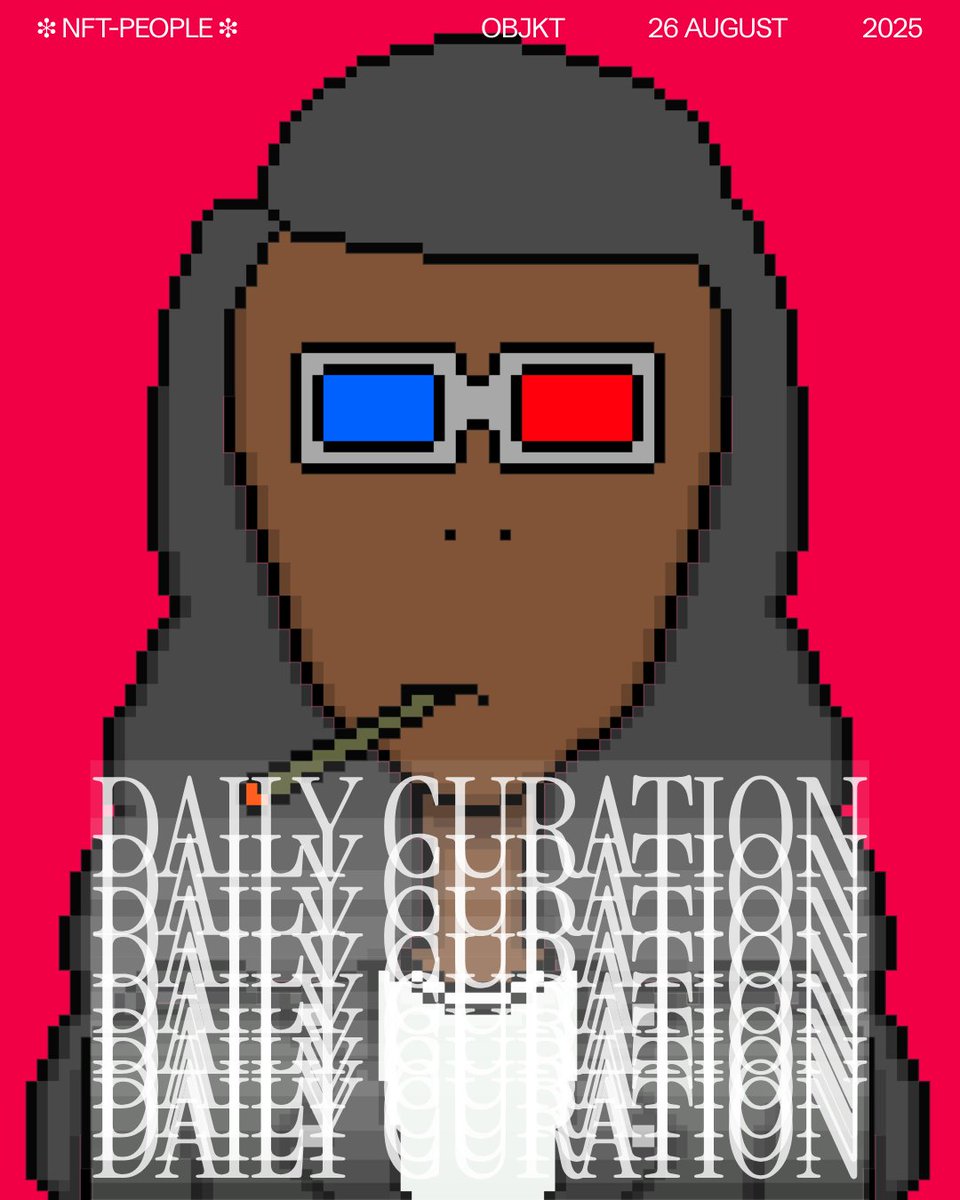 objkt.com (@objktcom) on Twitter photo Today’s Daily Curation spotlights <a href="/PeopleNft/">NFT-people</a> — the first generative PFP project on Tezos. Launched in June 2021, this collection of 5,000 pixel-art avatars with 408 unique traits marked the beginning of Tezos PFP culture.
👉 More 🔗⬇️ Today’s Daily Curation spotlights <a href="/PeopleNft/">NFT-people</a> — the first generative PFP project on Tezos. Launched in June 2021, this collection of 5,000 pixel-art avatars with 408 unique traits marked the beginning of Tezos PFP culture.
👉 More 🔗⬇️