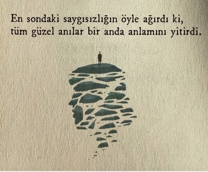 "Ne yaşarsanız yaşayın, birine en son davranış şekliniz, onda bıraktığınız tek fotoğraftır" ✍️✍️