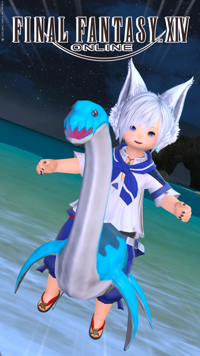 ＃おつララ です🌙

🦊「お…終わったですか？」

  主「そうみたいね💦」

コスタ・デル・ソルで坊ちゃんのSS
撮ろうと向かうと無くなってた…😭

🦊「主が遅いからです！」

  主「ﾋｨｨ💦ごめんよ～油断してた」

プールサイドでこの服の坊ちゃん
撮りたかったなぁ～♪また来年🙌

＃FF14