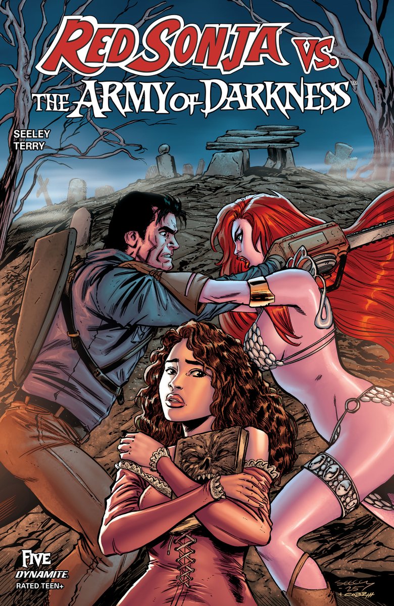 DynamiteComics's tweet photo. In stores this week, Red Sonja vs the Army of Darkness #5 with covers by Bjorn Barends, Tim Seeley, Tom Raney and Nikkol Jelenic

#redsonja #armyofdarkness #timseeley #jimterry #bjornbarends #tomraney #nikkoljelenic

https://t.co/YrBGNEF6CV https://t.co/7o5k5FD8Ng