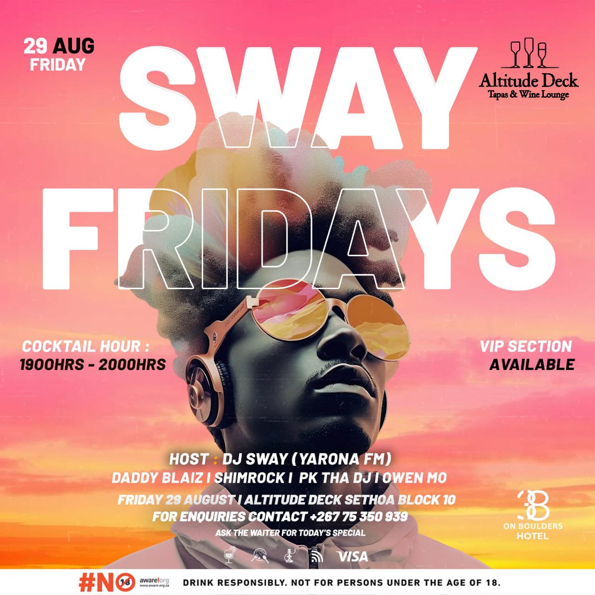 Lets hang out Friday. It would be super dope to have you over at Altitude Deck 🙏🏽⚡️