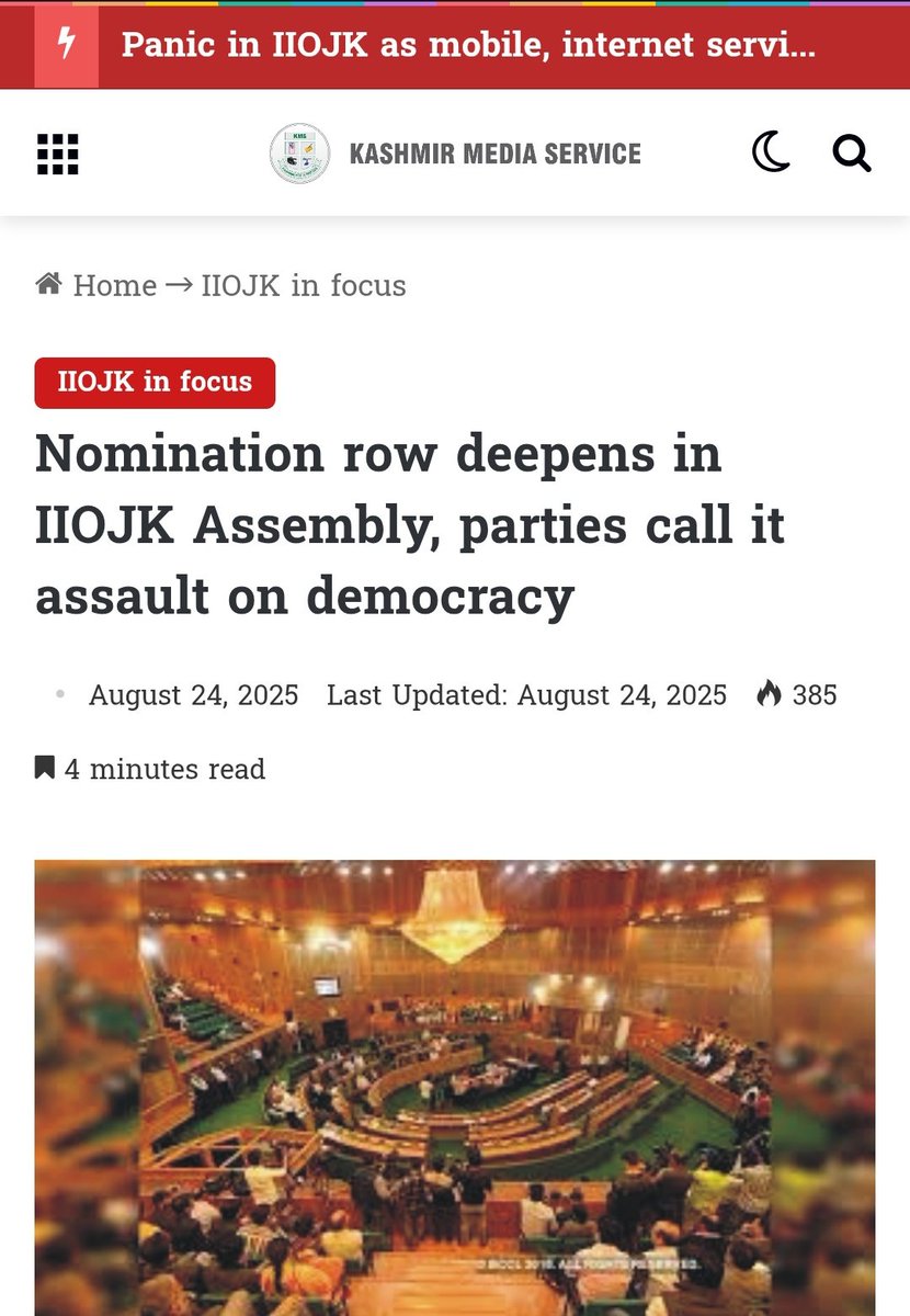 Delhi is trying to give the LG power to handpick 5 Assembly members in IIOJK. This is a direct attack on people’s vote and a trick to grab Rajya Sabha seats.