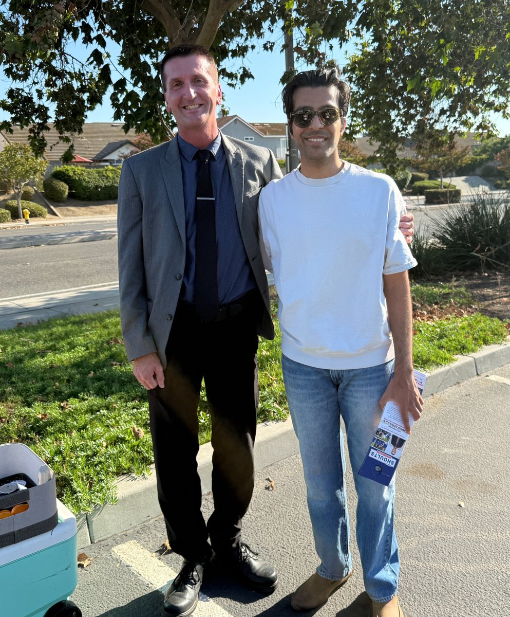 anujdixitca's tweet photo. Let’s go @Shoults4AD63! It was great knocking doors for Chris on Sunday to get out the vote for today's #AD63 special election. https://t.co/dvBwp0L8PE