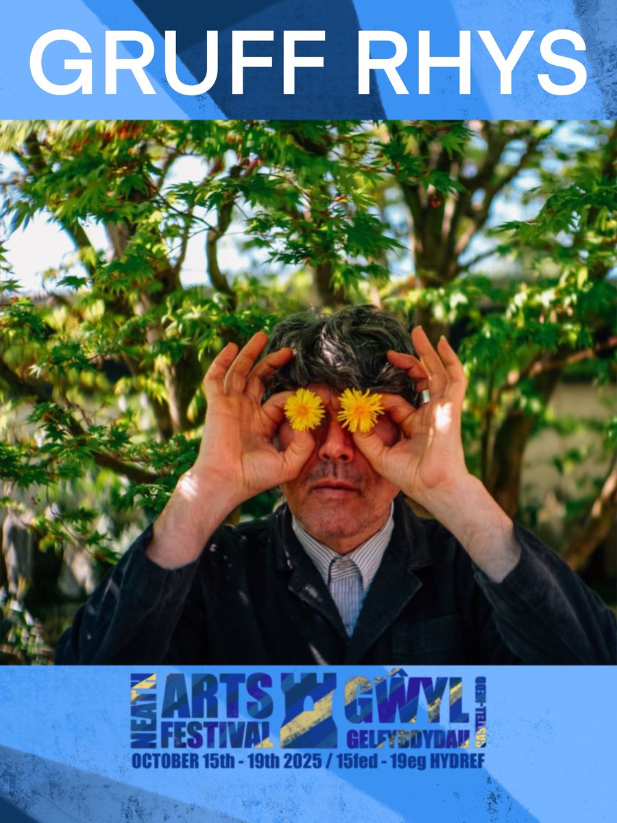 Gruff Rhys will be headlining the Neath Arts Festival on Saturday the 18th of October at the Gwyn

gwynhall.ticketsolve.com/ticketbooth/sh… 

Part funded by the UK Government through the UK Shared Prosperity fund and is administered by NPTCBC.

#UKSPF