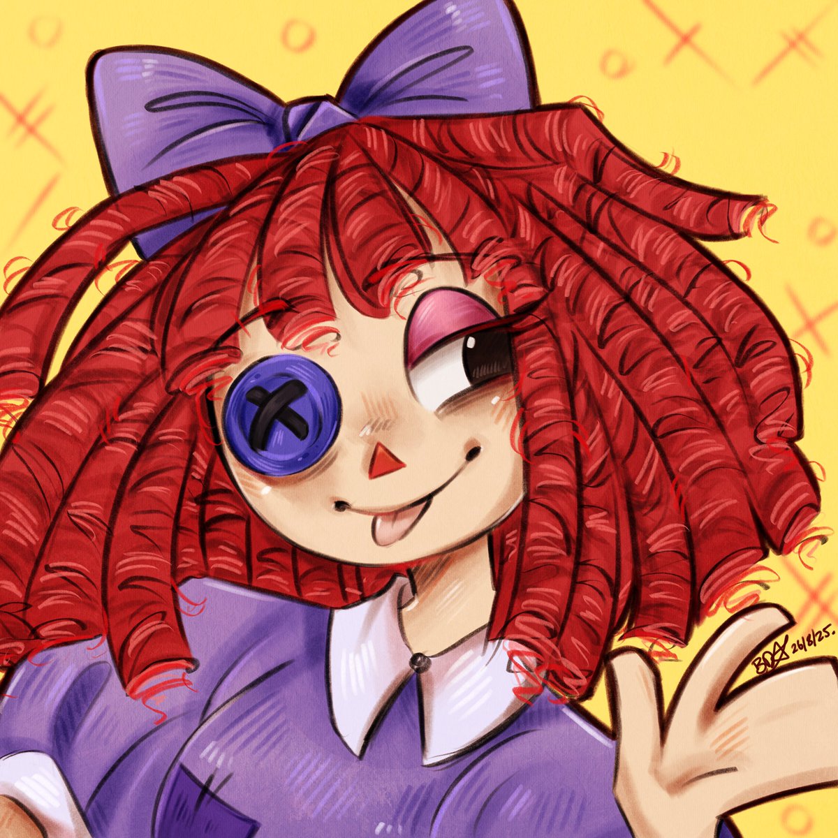 Brookestar854's tweet photo. My attempt at drawing Ragatha from tadc 😭👍💖

#TADC #ragatha #procreate https://t.co/4btd8pGMTi