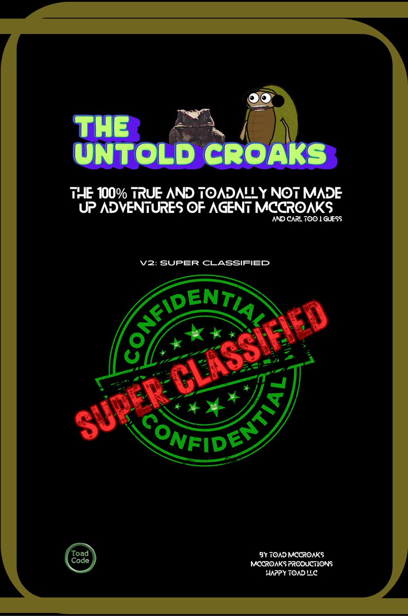 The most accurate recount of history ever told by a toad.

Enemies lurk in the shadows. Secrets threaten to vanish from history. And only Toad McCroaks and Agent Carl can stop the A.B.S. Agency from rewriting freedom itself.
When a mysterious figure named Thomas Jefferson calls