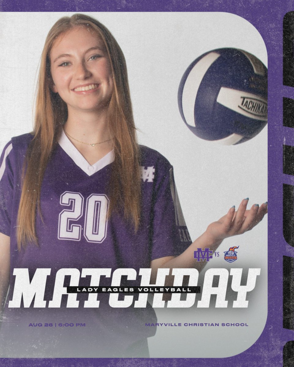 MCSAthletics_'s tweet image. MATCHDAY!
Your Lady Eagles face the Knoxville Trailblazers tonight at 6:00 PM!
📍 Maryville Christian School
Come out and support the team!