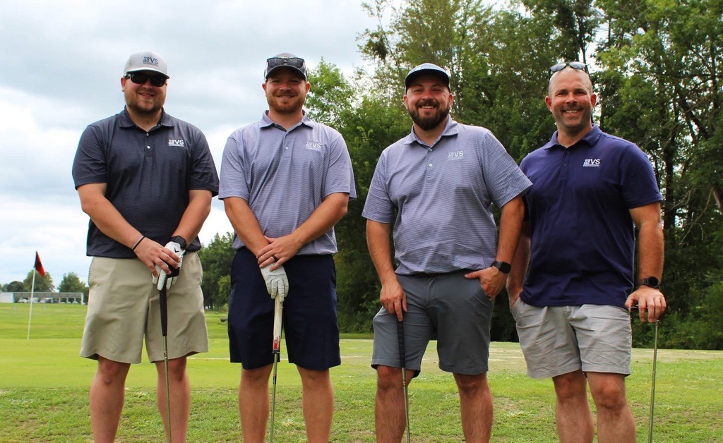 VSEngineering's tweet image. Dugan, Tucker, Andy, and Alex played in the annual Vincennes University Surveying Alumni Golf Outing at Country Oaks in Montgomery, IN. A perfect day to support the surveying program—and an even better one when our team brought home 1st place! ⛳️🥇 #Vsengineering #GolfOuting