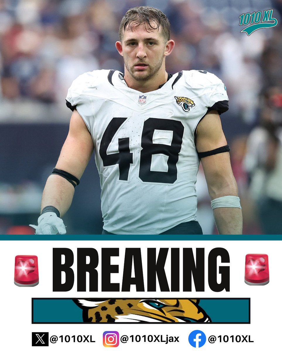 BREAKING: The Jaguars are releasing LB Chad Muma, per Ian Rapoport. 

Muma was a third-round pick from 2022. 

#Jaguars | #duuuval