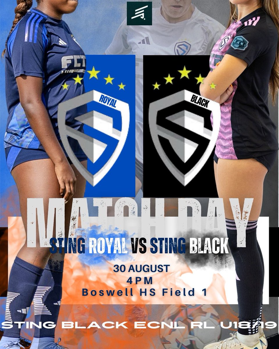 Sting 08 Black ECNL RL (@ecnl_rl_08) on Twitter photo We’re kicking off with a big one — taking on our sister team Sting Royal this weekend!
Let the league begin!
<a href="/StingSoccerClub/">Sting Soccer Club</a> <a href="/TheECNL/">The ECNL</a> <a href="/ECNLgirls/">ECNL Girls</a> <a href="/ImYouthSoccer/">ECNL/GA/Recruiting/College Soccer</a> <a href="/PrepSoccerTX/">Prep Soccer Texas</a> <a href="/TopDrawerSoccer/">TopDrawerSoccer</a> <a href="/DylanAsher_2/">Dylan Asher</a> <a href="/tomas_boyle5/">Tomás Boyle</a> <a href="/adamflynnAF/">Adam Flynn</a> We’re kicking off with a big one — taking on our sister team Sting Royal this weekend!
Let the league begin!
<a href="/StingSoccerClub/">Sting Soccer Club</a> <a href="/TheECNL/">The ECNL</a> <a href="/ECNLgirls/">ECNL Girls</a> <a href="/ImYouthSoccer/">ECNL/GA/Recruiting/College Soccer</a> <a href="/PrepSoccerTX/">Prep Soccer Texas</a> <a href="/TopDrawerSoccer/">TopDrawerSoccer</a> <a href="/DylanAsher_2/">Dylan Asher</a> <a href="/tomas_boyle5/">Tomás Boyle</a> <a href="/adamflynnAF/">Adam Flynn</a>