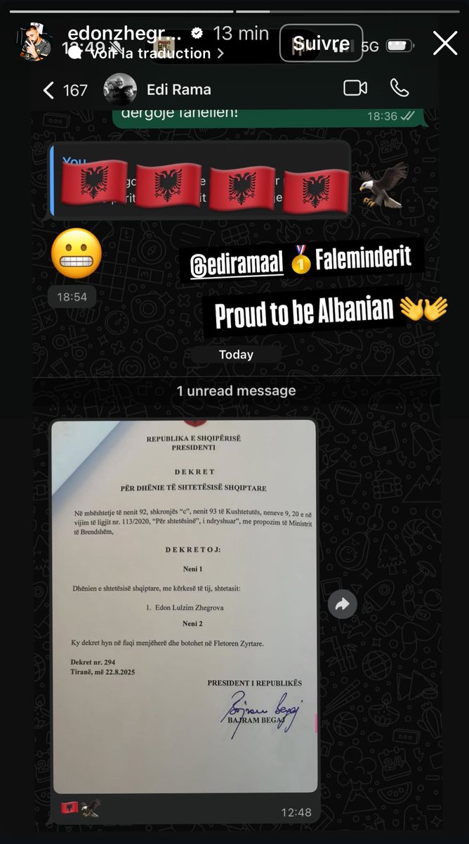 VanTeamOM's tweet photo. Zhegrova qui prends la nationalité Albanaise ! 🇦🇱 https://t.co/74hGpQOywQ