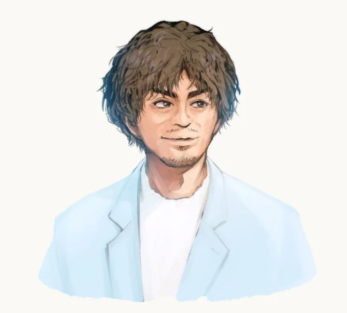 それぞれ2025年、2003年に描いた古代さんです ちょっと2003年ひどすぎる…