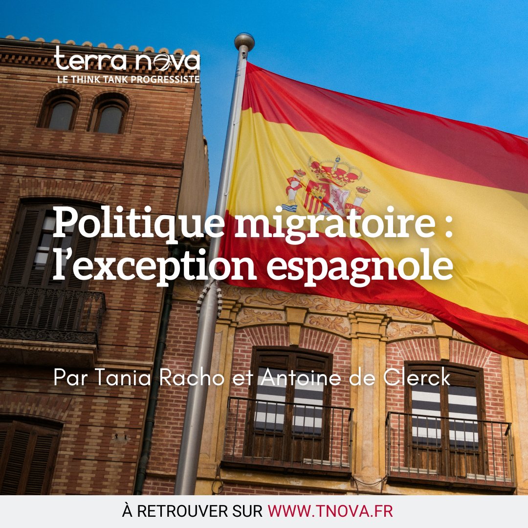 📖 "Politique migratoire : l’exception espagnole" : nous publions un nouveau rapport réalisé par Tania Racho et Antoine de Clerck.

🇪🇸 Et si l’Espagne avait trouvé un autre chemin pour penser l’immigration ?

👉 Retrouvez l’étude en libre accès ici : tnova.fr/societe/immigr…