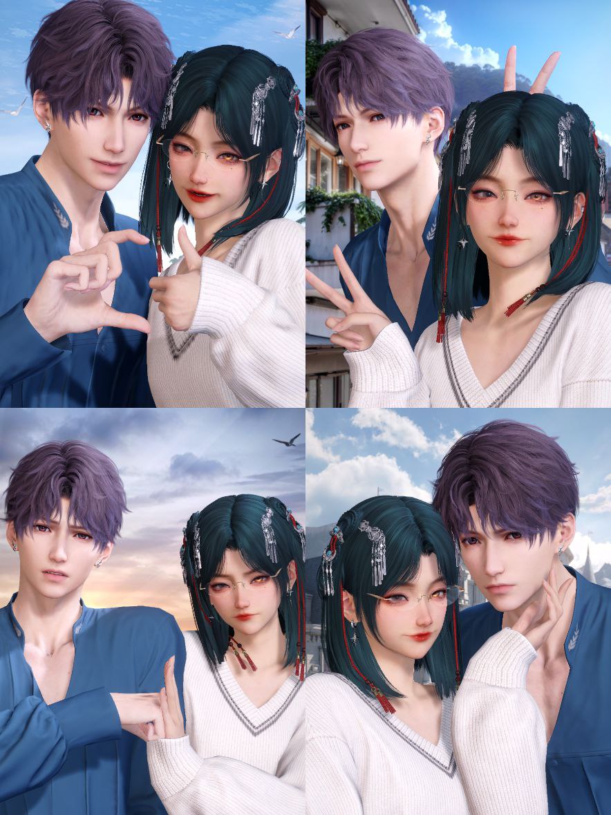 qisgrsan's tweet photo. Xiu’s new look with the other 4! https://t.co/WYn1njhgzg