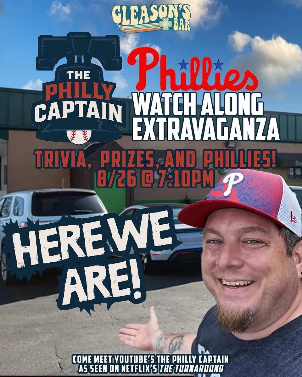 GregoryKramer (@therealgregoryk) on Twitter photo Tonight Trivia at Gleason's Bar With <a href="/philly_captain/">The Philly Captain</a> All The Fun Stats at 7:00 P.M. Tonight Trivia at Gleason's Bar With <a href="/philly_captain/">The Philly Captain</a> All The Fun Stats at 7:00 P.M.