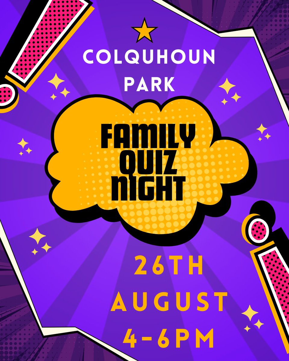 Reminder: We have our Family Quiz today at 4pm. We'd love to see you there!