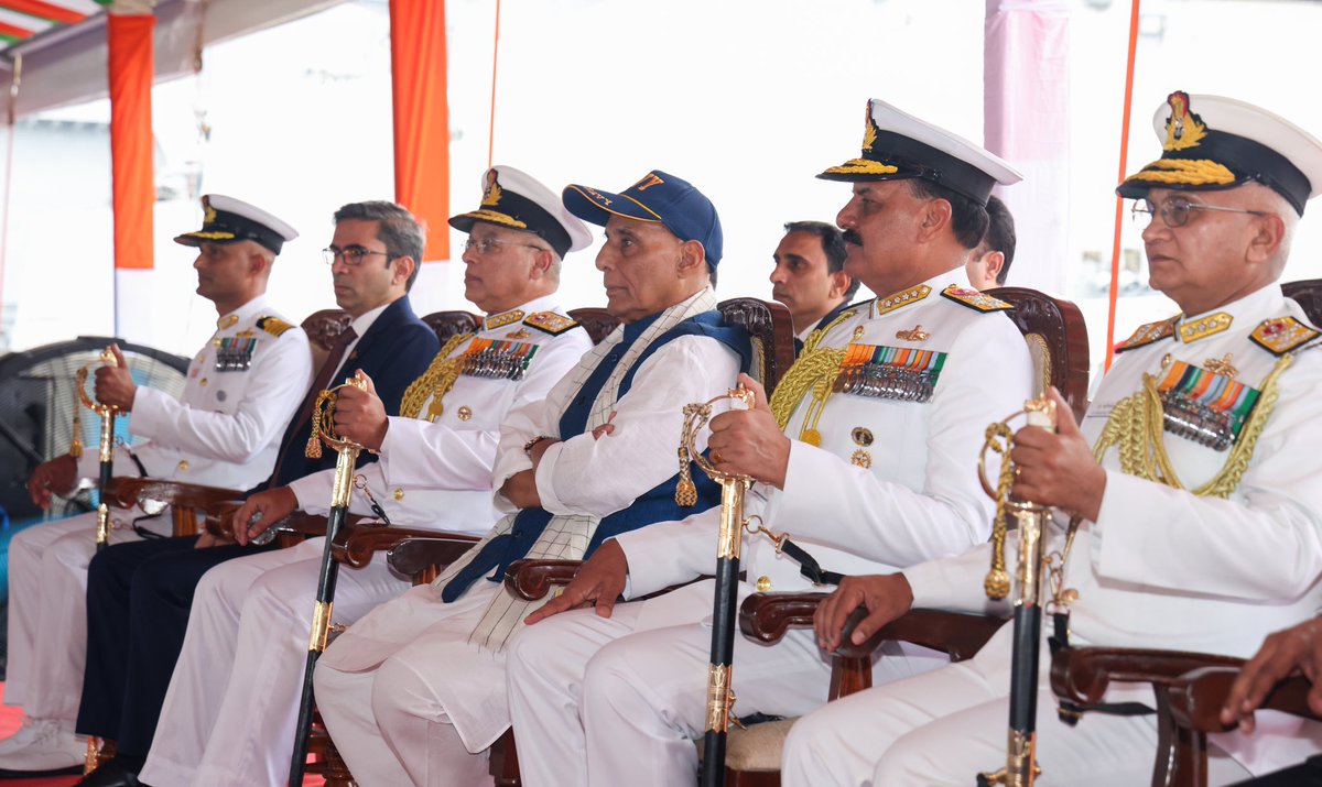 Attended the Commissioning Ceremony of Multi-mission stealth frigates - INS Udaygiri &amp; INS Himgiri in Visakhapatnam today. 

These frigates, which will enhance the capability of the Indian Navy, send a message that India is fully capable of protecting its maritime borders and is