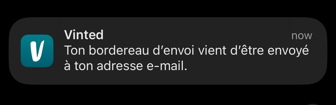 ma best notif finalement 😏