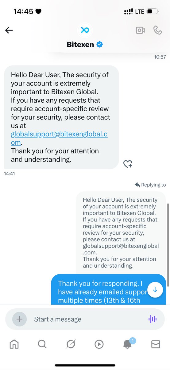 maiharka's tweet photo. Update: @bitexencom responded on Twitter and asked me to email support again at globalsupport@bitexenglobal.com.
I have already emailed multiple times without any progress. I will send everything again, but this delay is unacceptable for a regulated exchange. #InvestorRights https://t.co/IAKk1XW4KE