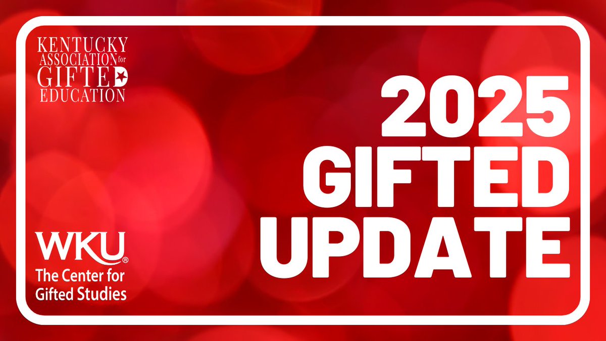 GiftedStudies's tweet image. In case you missed it on Saturday, here is the link to the 2025 Gifted Update hosted by The Center for Gifted Studies at WKU and KAGE - Kentucky Association for Gifted Education. 

youtu.be/1Aidm9_SCBE?si…

#gtchat #giftededucation #gifted #mindsonhandson