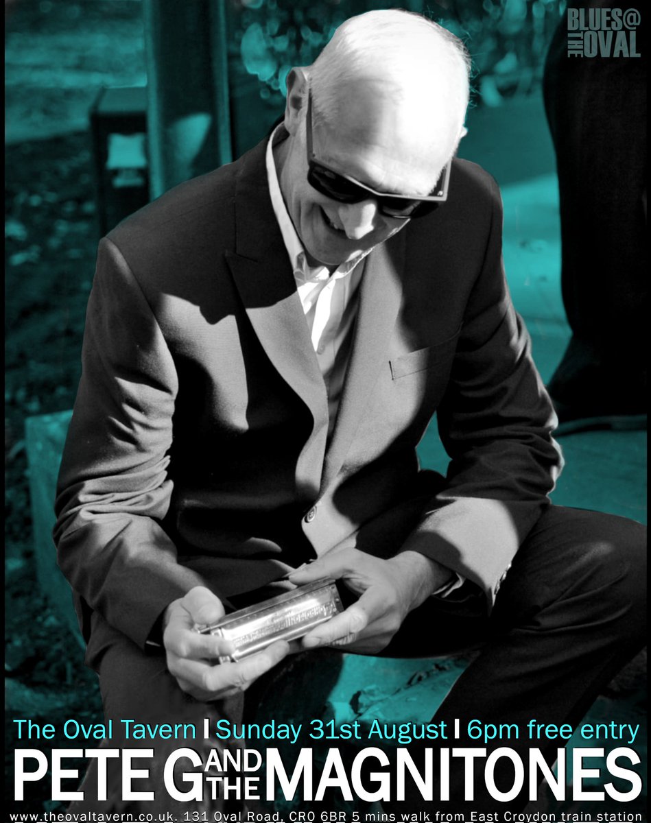 Next up, Pete G &amp; The Magnitones #bluemusic #croydon