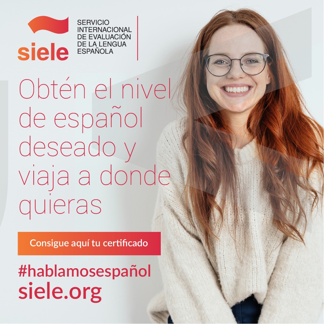 ✅Obtenha seu certificado da maneira mais conveniente com o SIELE! 🟡Seja de forma presencial no Instituto Cervantes de Recife ou a flexibilidade de um exame remoto, nós temos o que você precisa.

▶️Para agendamentos de exames remotos ou presenciais, siele.org/pt/home.