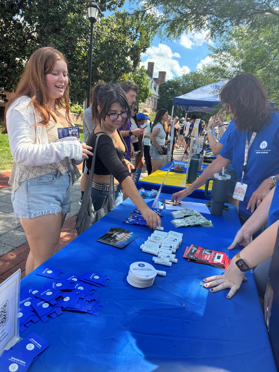 Happy first day of classes Blue Hens! We loved getting to meet our incoming students yesterday and can’t wait for the exciting semester ahead.