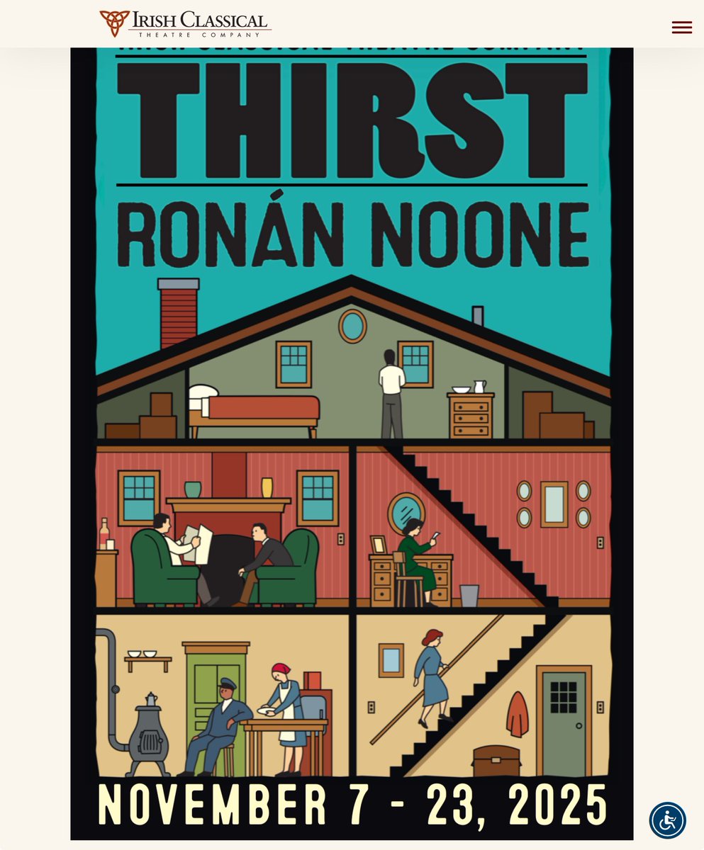 Thirst is coming to Buffalo in November at the Irish Classical Theatre Company - irishclassical.com/thirst/ It tells the love story of what goes on in the kitchen while Eugene O’ Neill’s masterpiece Long Day’s Journey into Night takes place in the living room. #theatre #writerslife