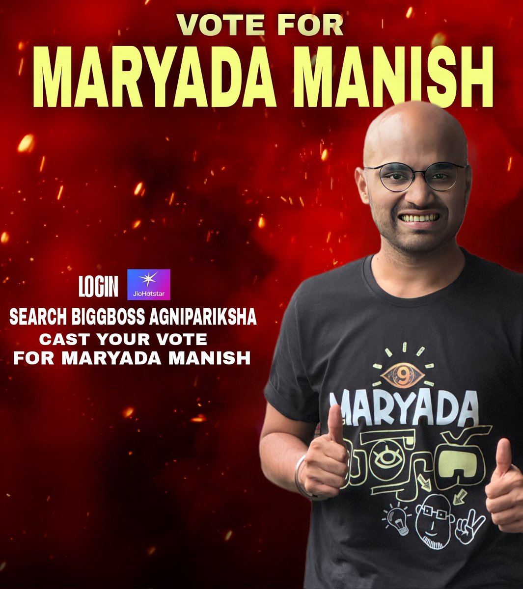 maryadamanishi's tweet photo. Hi Everyone Please Vote For me🙏Login To Disney hotstar 
Search for BiggBossAgnipariksha
Vote For Your's Maryada Manish🙏 
#MaryadaManish  #Manish
#BiggBossTelugu9 #VoteForManish https://t.co/HxnA7lyj4t