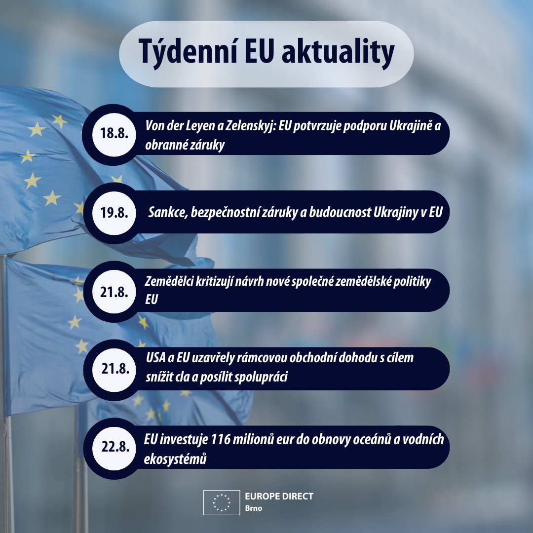🇪🇺 EU zajímavosti z minulého týdne 👇

🌟 Více na IG ED Brno 👉 1url.cz/6JV3L