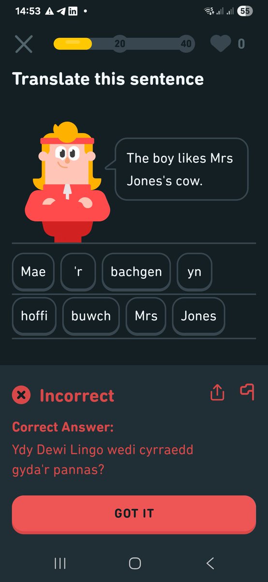 #Duolingo is broken! Plz restore my <3