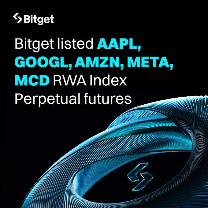 🔴ROVER: "Bitget lancia contratti perpetui sull'RWA Index con azioni di Big Tech e leverage 10x"