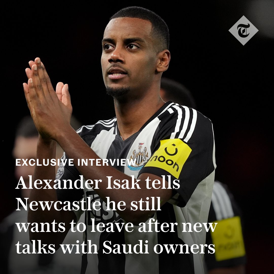 EXCLUSIVE: Alexander Isak reiterated his determination to remain on strike until he gets his desired move to Liverpool

Find out more from <a href="/LukeEdwardsTele/">Luke Edwards</a> ⬇️
telegraph.co.uk/football/2025/…

#NUFC | #LFC