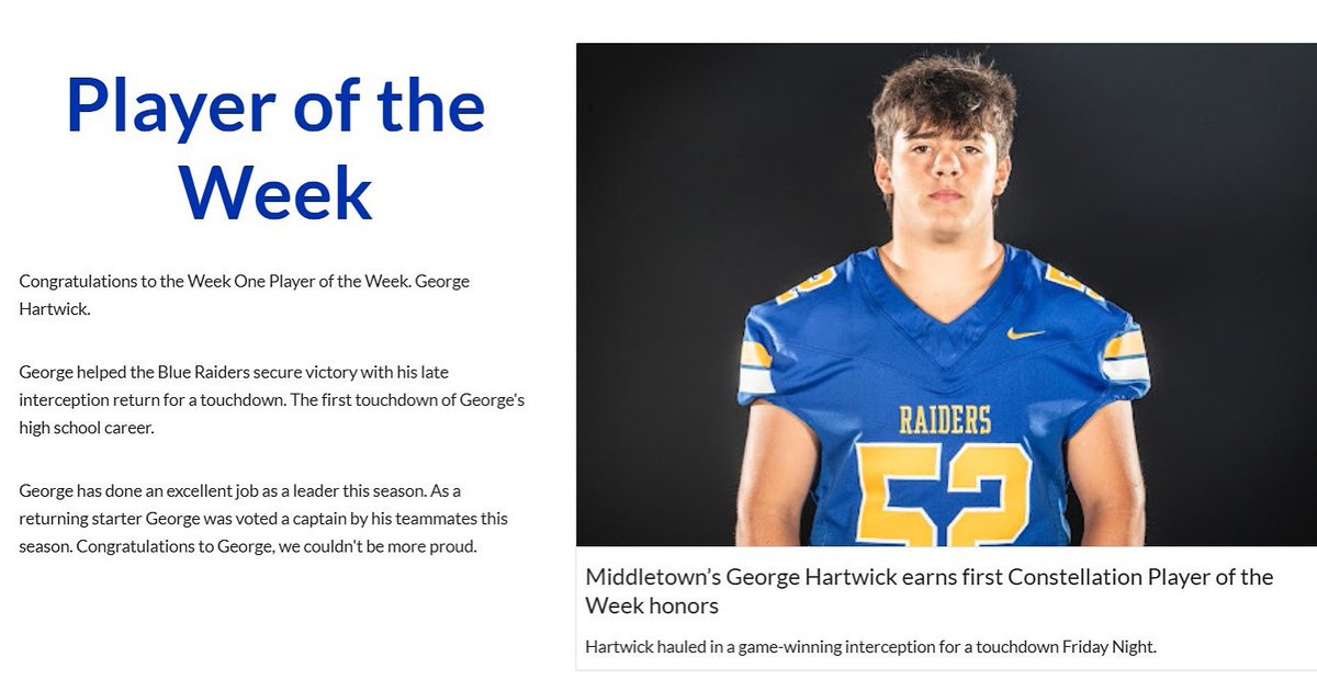 Middletown Football tweet media
