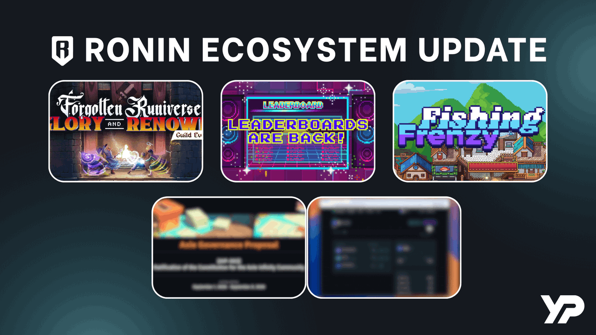 There is no better time to be a Ronin gamer; The Golden Age of Ronin is now.

Here are notable gaming/ecosystem updates on <a href="/Ronin_Network/">Ronin</a> ⤵️