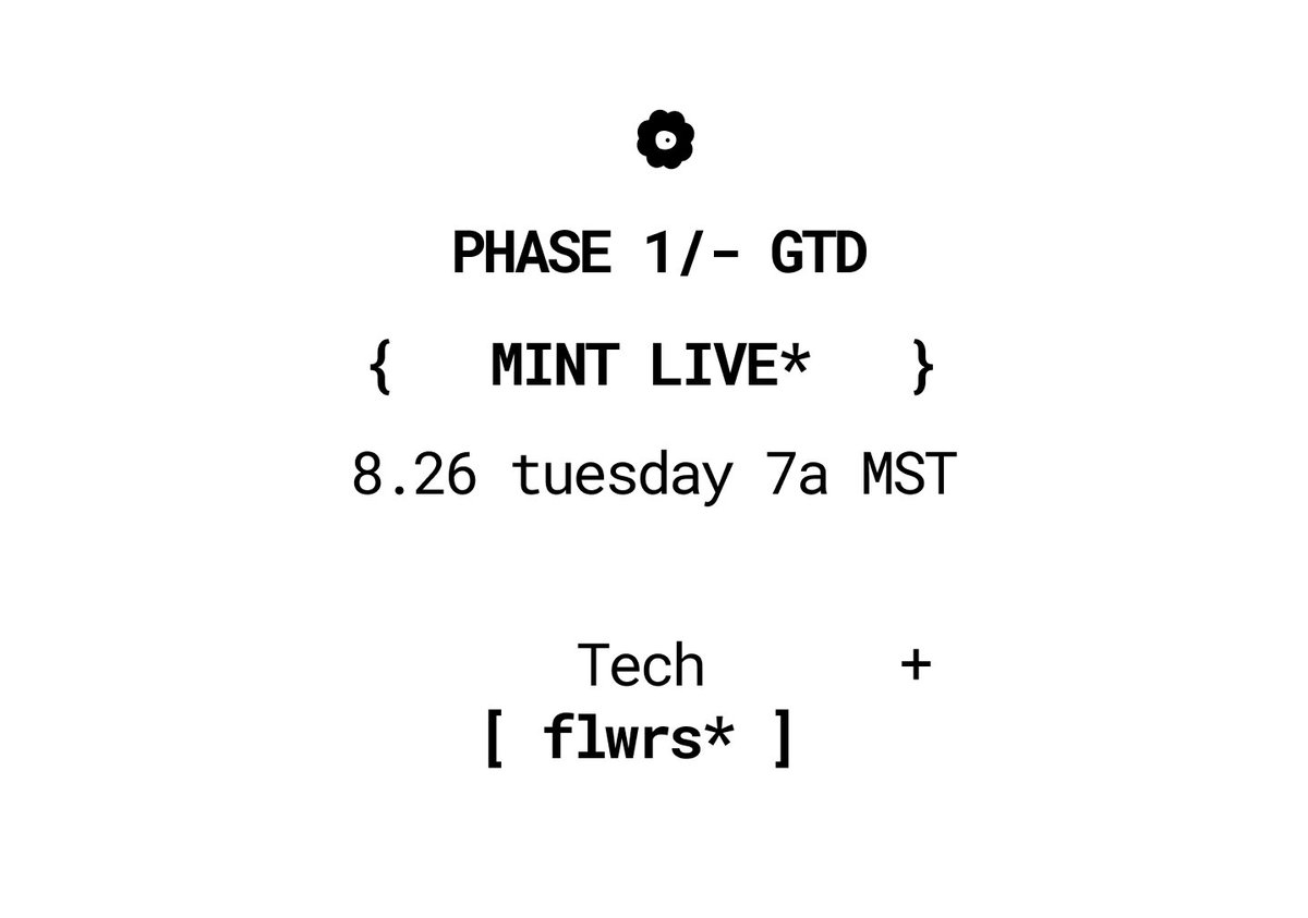 tech + flwrs* tweet media