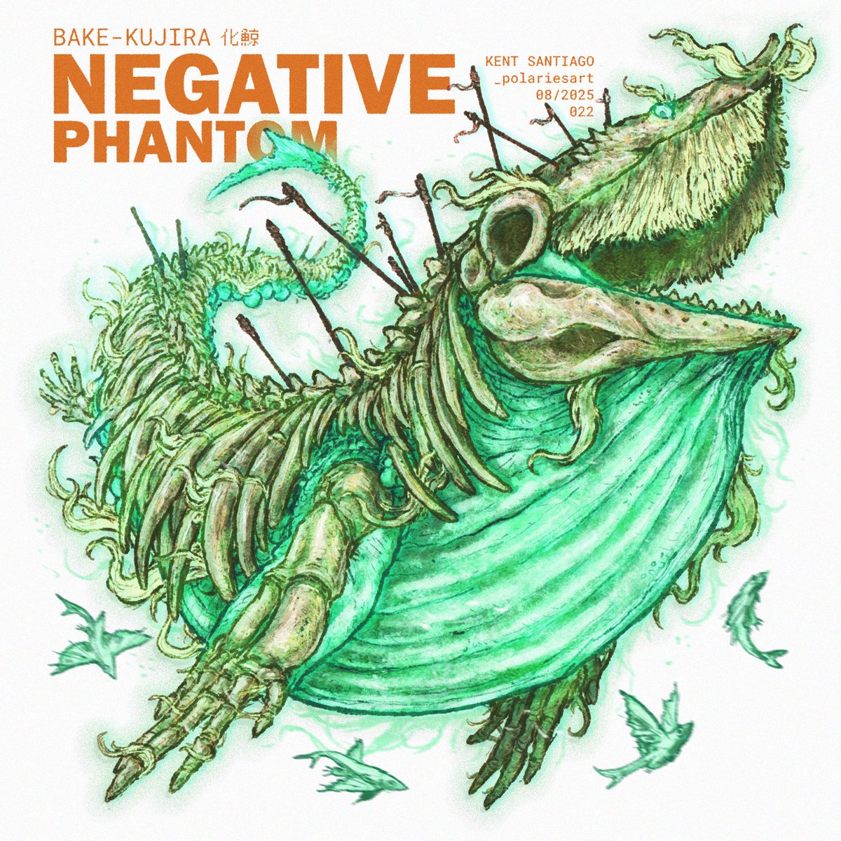 DAY 22: Negative (Phantom)
Bake-kujira, the omen of destruction.
#smaugust #smaugustcircle #smaugust2025