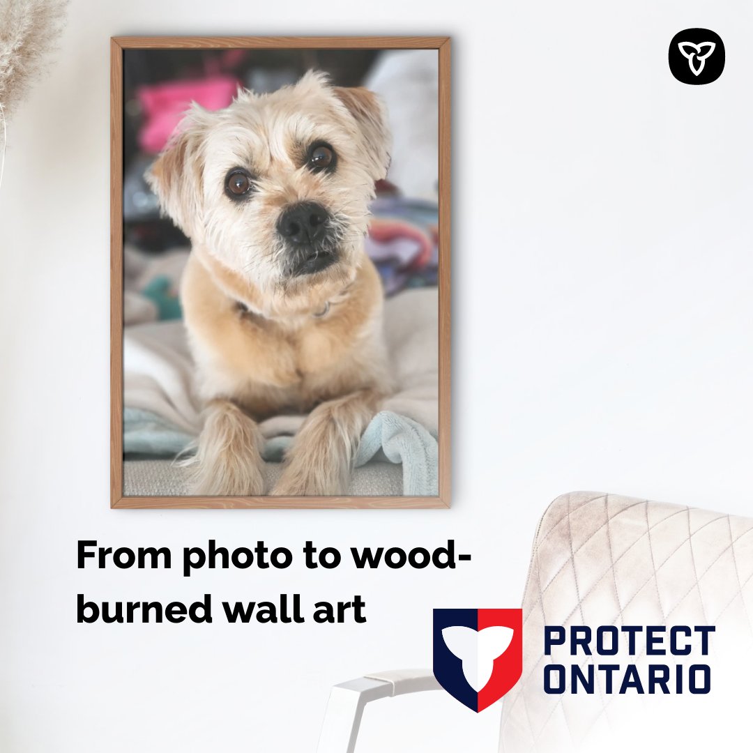 Today is #NationalDogDay – celebrate with a custom dog portrait by Treeline Design wood-burned by hand in solid walnut, maple, pine and cedar.  Enjoy your pet’s beauty . Contact the artist Joanne by email at info@treelinedesign.ca. Learn more at treelinedesign.ca.