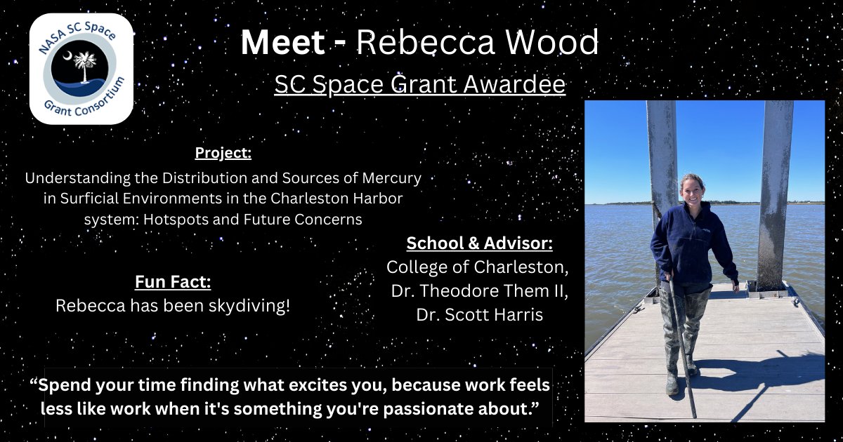 Rebecca's research has been funded multiple times by Space Grant, and her advisors rave about her drive and dedication. We are truly excited to see where she ends up, and know her future is bright!