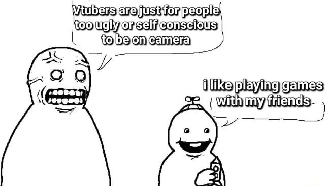 How it feels getting Vtuber hate comments lmao
