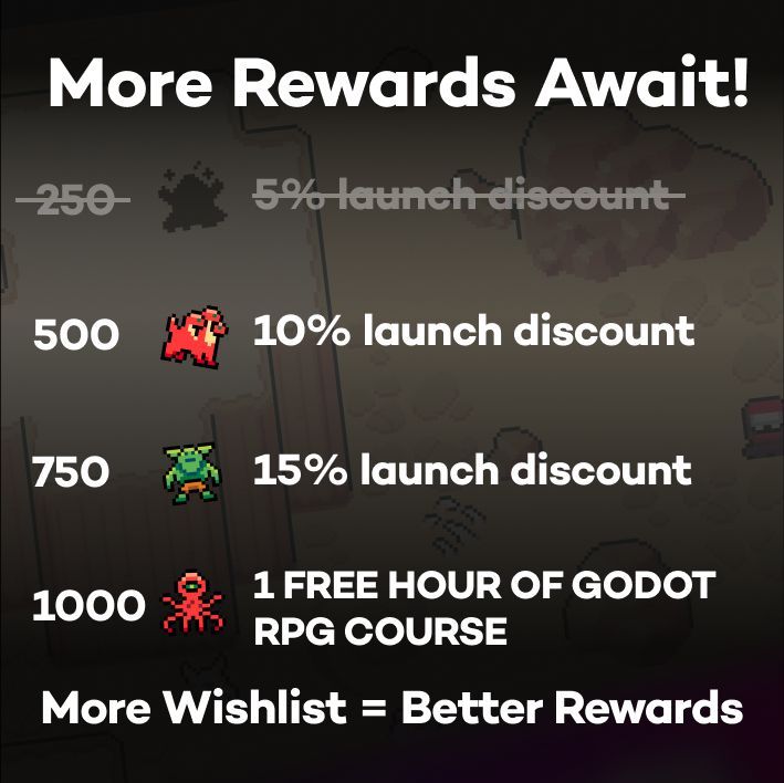 CocoCodeYT's tweet image. You’ve defeated the first enemy! 👀
🐉 Will you take on the dragon and unlock the next reward?
Wishlist Godot RPG 👉 bit.ly/CCL-tw-N68