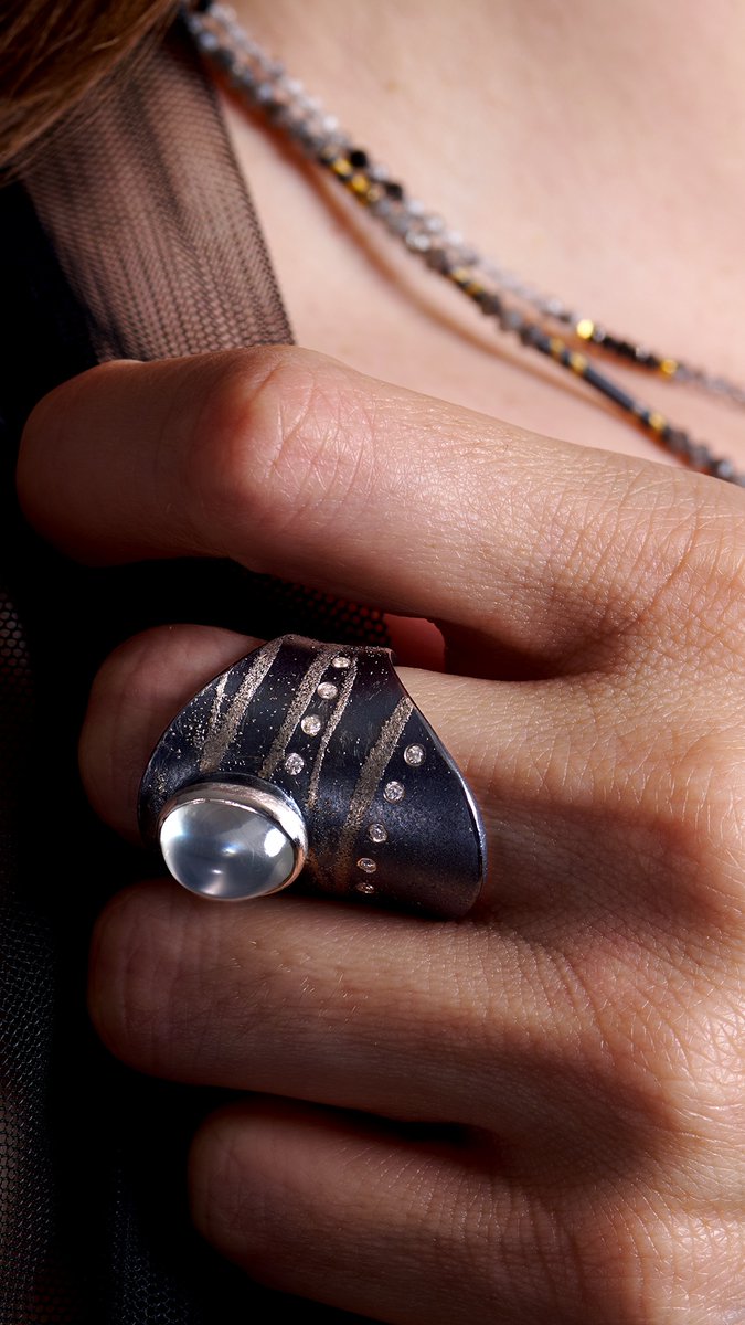 Amour, a collection that pulses with passion and whispers with grace.⁠
⁠
Discover one of a kind pieces like the Moonstone and Fused Platinum Ring by Peter Schmid of Atelier Zobel today.

patina-gallery.com/products/moons…