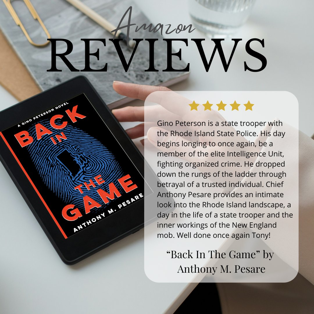 AnthonyMPesare's tweet photo. "What happens when these divergent worlds collide?"
See why readers are hooked on "Back In The Game," book 2 in the Gino Peterson series.
Pick up your copy today! https://t.co/9ATKUXMZKF
#RImafia #organizedcrime https://t.co/eUt38P50qQ