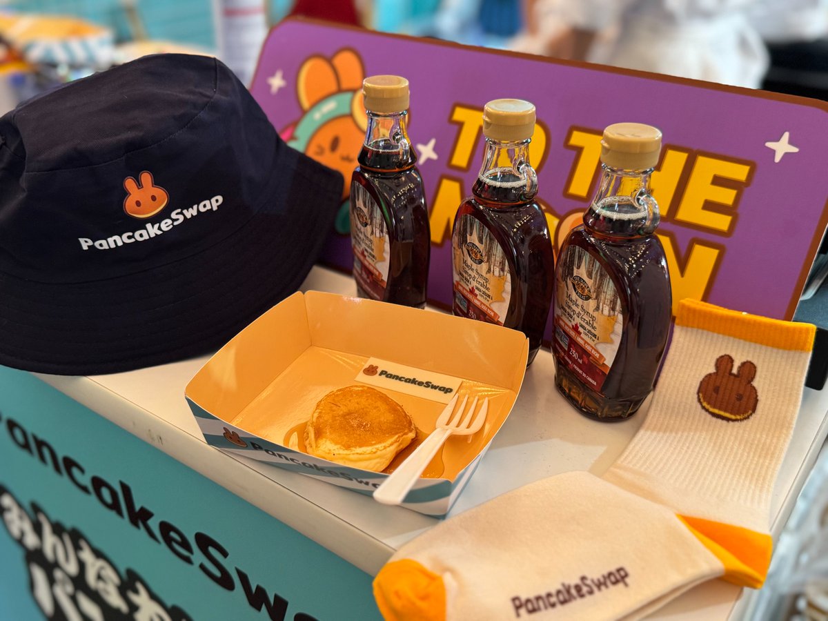 PancakeSwap's tweet image. WebX 2025 recap: Pancakes, more pancakes, and Sir Pancake 🥞

That’s a wrap on on this event — thanks for celebrating DeFi with us for two amazing days 💛