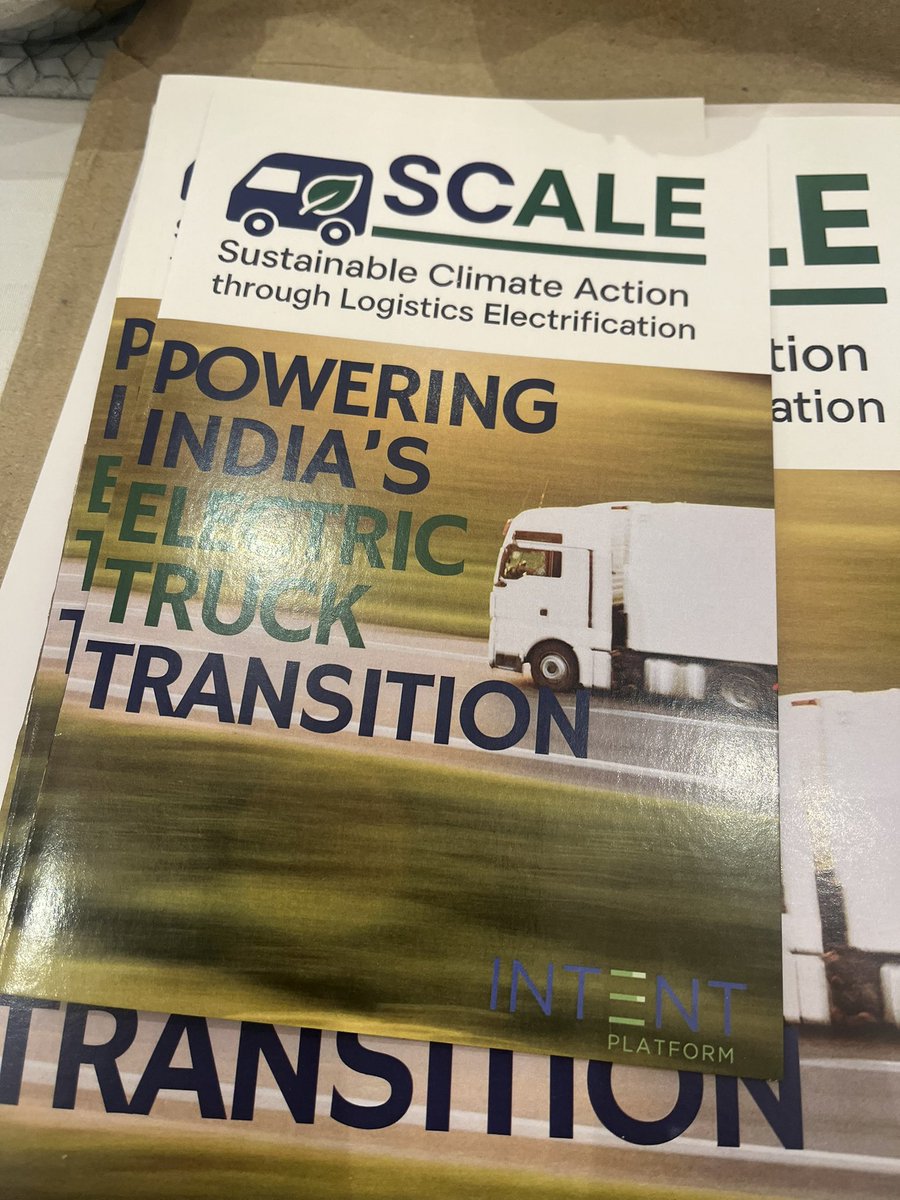 Grateful to have had the support of <a href="/MORTHIndia/">MORTHINDIA</a> Honorable Minister <a href="/nitin_gadkari/">Nitin Gadkari</a>, Secretary and Additional Secy launching <a href="/INTENT_2025/">INTENT</a> eTrucking aggregation and deployment initiative #SCALE today! <a href="/OfficeOfNG/">Office Of Nitin Gadkari</a> <a href="/PrinSciAdvGoI/">Principal Scientific Adviser, Govt. of India</a> <a href="/RockyMtnInst/">RMI</a> #intent2025