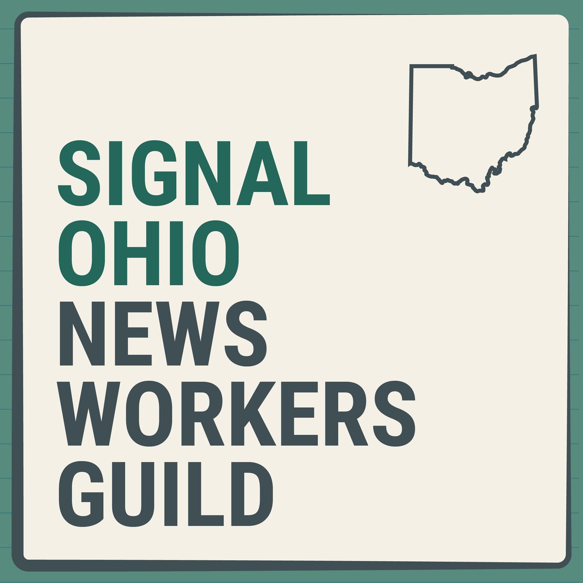 NEOhioNewsGuild (@neohionewsguild) on Twitter photo We are the Signal Ohio News Workers Guild. We include the journalists who power the nonprofit newsrooms of <a href="/SignalOhio/">Signal Ohio</a>
Together, we are forming a union, seeking to join <a href="/newsguild/">The NewsGuild-CWA</a> <a href="/D4CWA/">CWA District 4</a>.
Sign our petition calling for voluntary recognition of our union:
actionnetwork.org/petitions/call… We are the Signal Ohio News Workers Guild. We include the journalists who power the nonprofit newsrooms of <a href="/SignalOhio/">Signal Ohio</a>
Together, we are forming a union, seeking to join <a href="/newsguild/">The NewsGuild-CWA</a> <a href="/D4CWA/">CWA District 4</a>.
Sign our petition calling for voluntary recognition of our union:
actionnetwork.org/petitions/call…