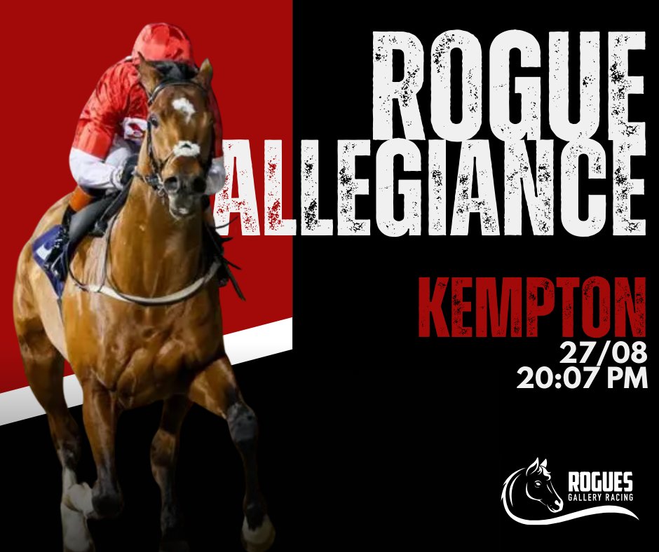 Roguesracing_'s tweet photo. Rogue Allegiance heads to @kemptonparkrace on Wednesday with @HectorCrouch on board. We believe that this @omeararacing trained son of Kodiac has more to offer and itβs time to see what he can really do.
#RogueAllegiance #KemptonRaces #DavidOMeara #HectorCrouch https://t.co/Sh0grZ6j76