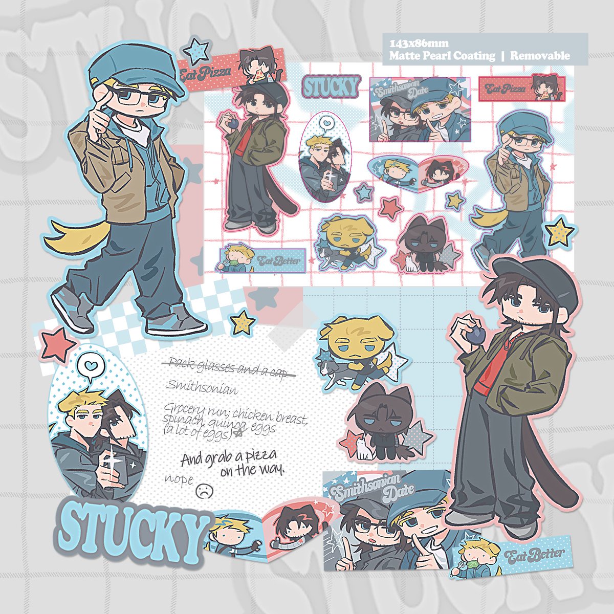 #Stucky
스팁버키 스티커를 또 만들다
다꾸를 해야해요